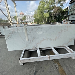 2023 New Trend Chinese Guangxi White Marble Bar Top