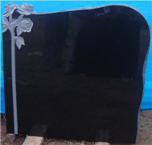 Absolute Black Granite Memorials, Grave Stone, Black India Granite Monument