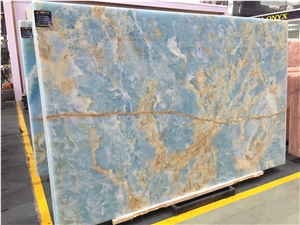 Antofagasta Azul Blue Onyx Salta Slabs Tiles For Wall Use