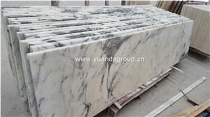 Italy Arabescato White Marble Kitchen Countertops