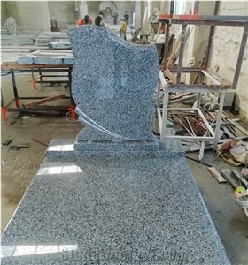 Black New G654 Granite Headstone China Factory