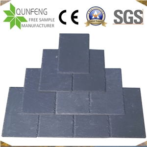 China Natural Split Black Stone Slate Roof Tiles