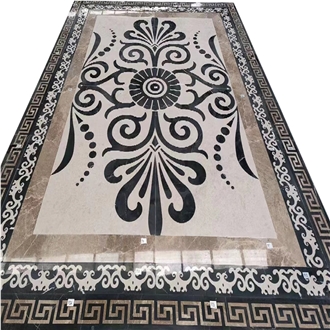 Decoration Large Hotel Marble Carpet Medallions