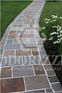 Delgorsa Porphyry Paving Tiles, Split Edges