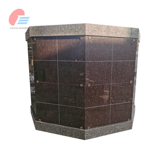 EC-6410  64 Niche Stin Grey Granite Octagonal Columbarium