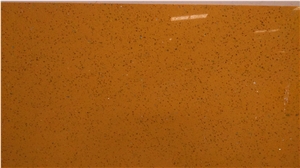 Golden Yellow Stone Quartz Tiles & Slabs, Engineered Stone Floor Tiles