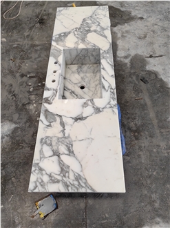 Goldtop Arabescato Marble Countertops For Bath Top