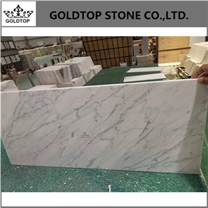 Goldtop Bianco Statuario Carrara Marble Desk Tops