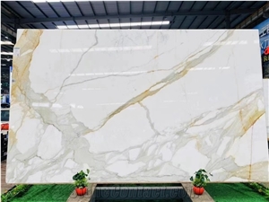 GOLDTOP ODM/OEM Calacatta Gold Marble Slab