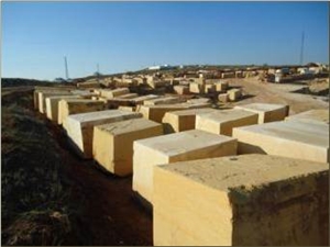 Imperial Sandstone (Yellow), Spain Yellow Sandstone Block