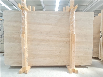 Ivory Cream Light Travertine Slabs