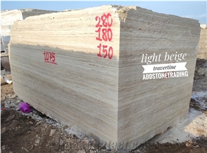 Light Beige Travertine Blocks