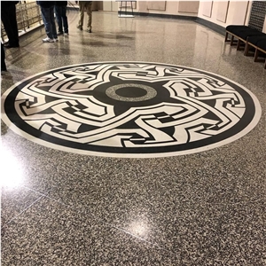 Pattern Floor Design Waterjet Mosaic Terrazzo Tiles