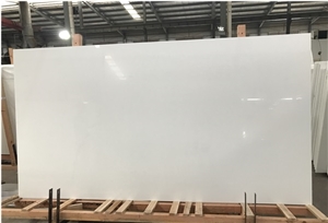 Pure White Nano Crystallized Glass Stone Slabs