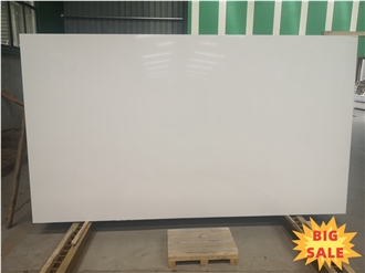 Pure White Quartz Slabs Man-Made Stone