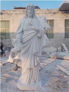 Religious Human Sculptures, Marble Jesus Statues