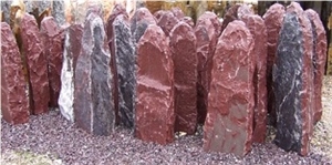 Rossa Laguna Marble Monolith, Rosso Laguna Red Marble Monolith