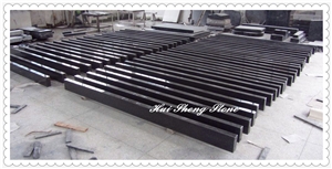 South Africa Black Monument Kerbs, Black Granite Graveyard Products