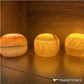 Stone Gifts Polished RGB Natural Onyx Light