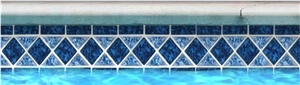 Tilis Listello Sapphire Glossy Porcelain Trim