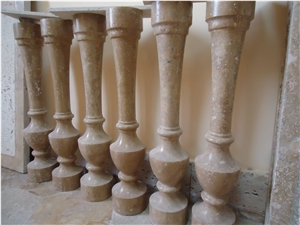 Travertine Balustrade, Railings